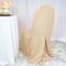 Champagne Banquet Chair Cover Durable Polyester Event Slipcover
